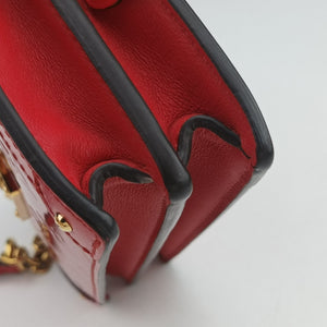 Secondhand Louis Vuitton Trunk Clutch Red Vernis M90500 shoulderbag | stylenewstar