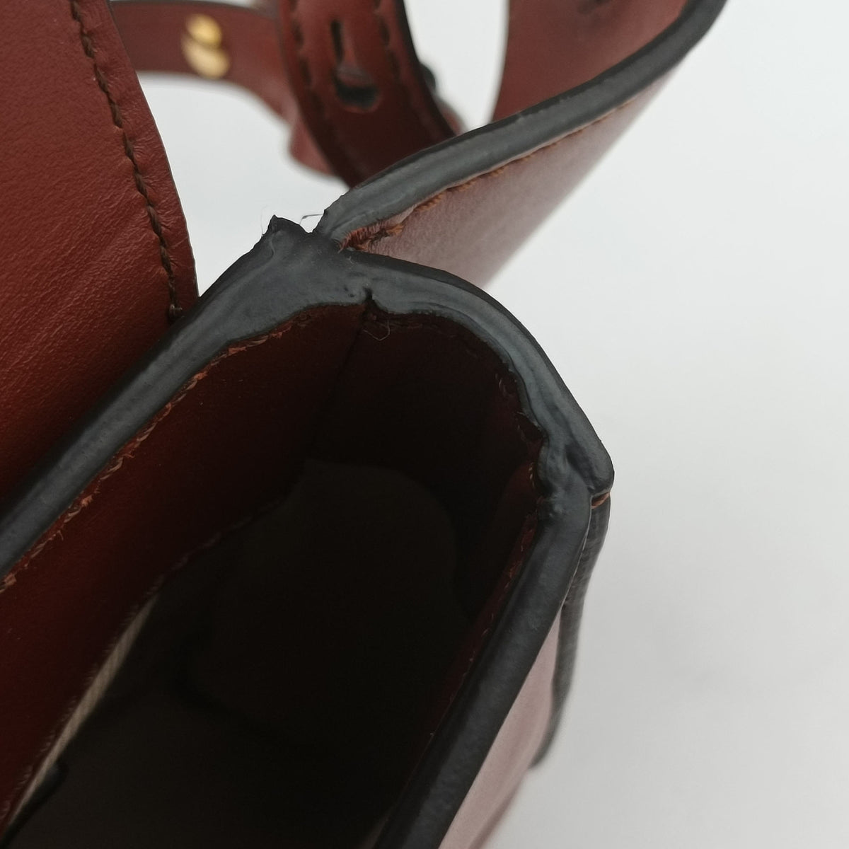 Pre-owned Chloe Chloe C Brown Leather × Suede  bum bag/waist bag | stylenewstar