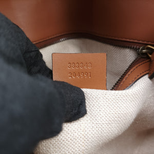 Vintage Gucci Horsebit Lady Web Beige×Brown Leather×canvas 383848 shoulderbag | stylenewstar