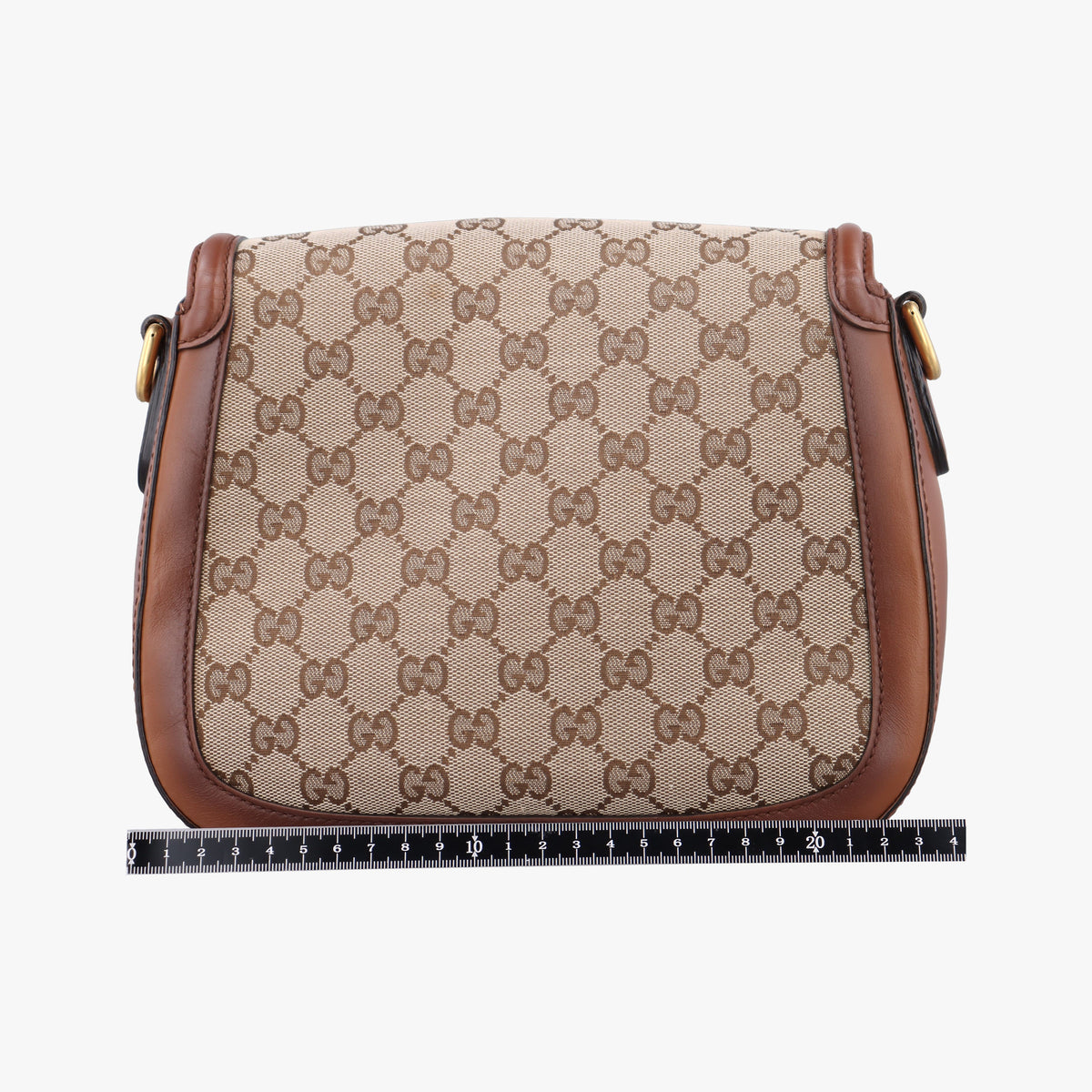 Vintage Gucci Horsebit Lady Web Beige×Brown Leather×canvas 383848 shoulderbag | stylenewstar