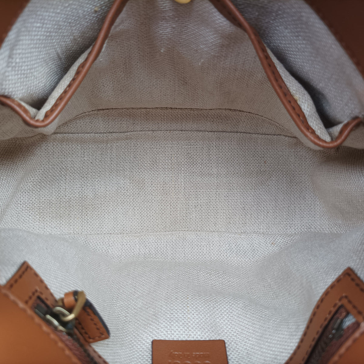 Vintage Gucci Horsebit Lady Web Beige×Brown Leather×canvas 383848 shoulderbag | stylenewstar
