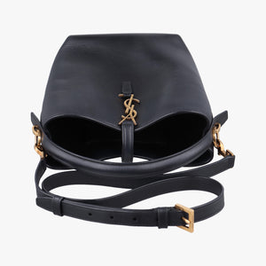 Vintage Yves Saint Laurent LE 37 bucket Black Leather 749036 shoulderbag | stylenewstar