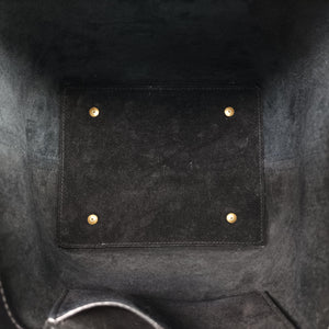 Vintage Yves Saint Laurent LE 37 bucket Black Leather 749036 shoulderbag | stylenewstar
