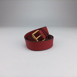 Pre-owned Gucci GG Marmont Red Leather 476434 bum bag/waist bag | stylenewstar