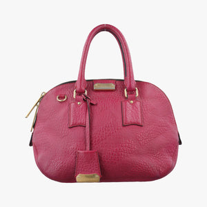 Vintage Burberry Orchard Pink Leather  handbag | stylenewstar