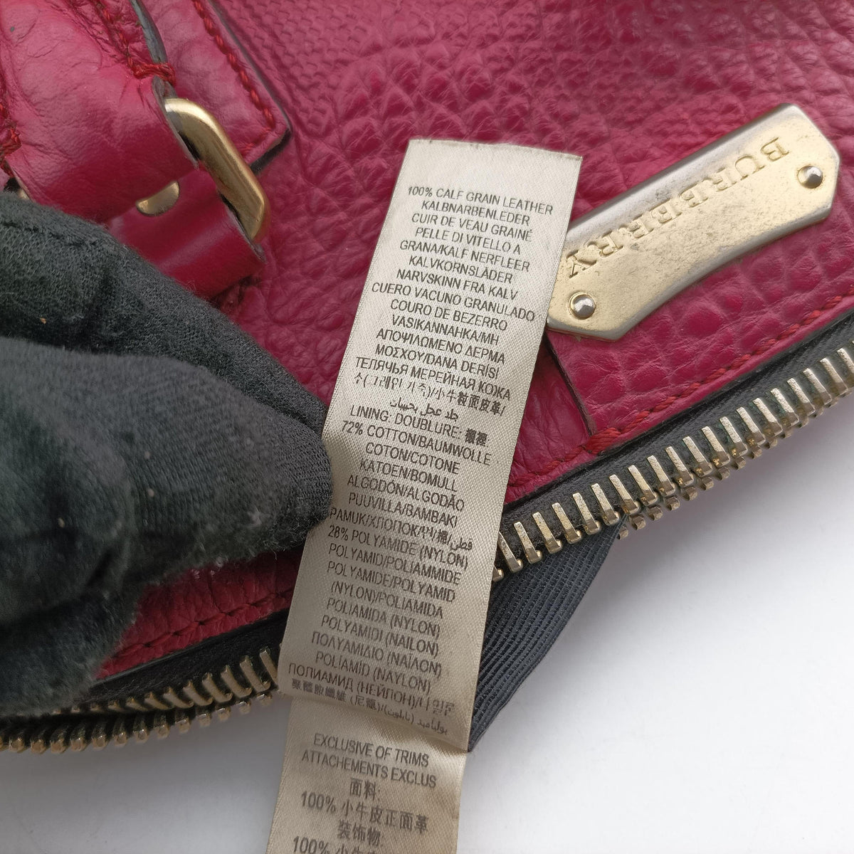 Vintage Burberry Orchard Pink Leather  handbag | stylenewstar