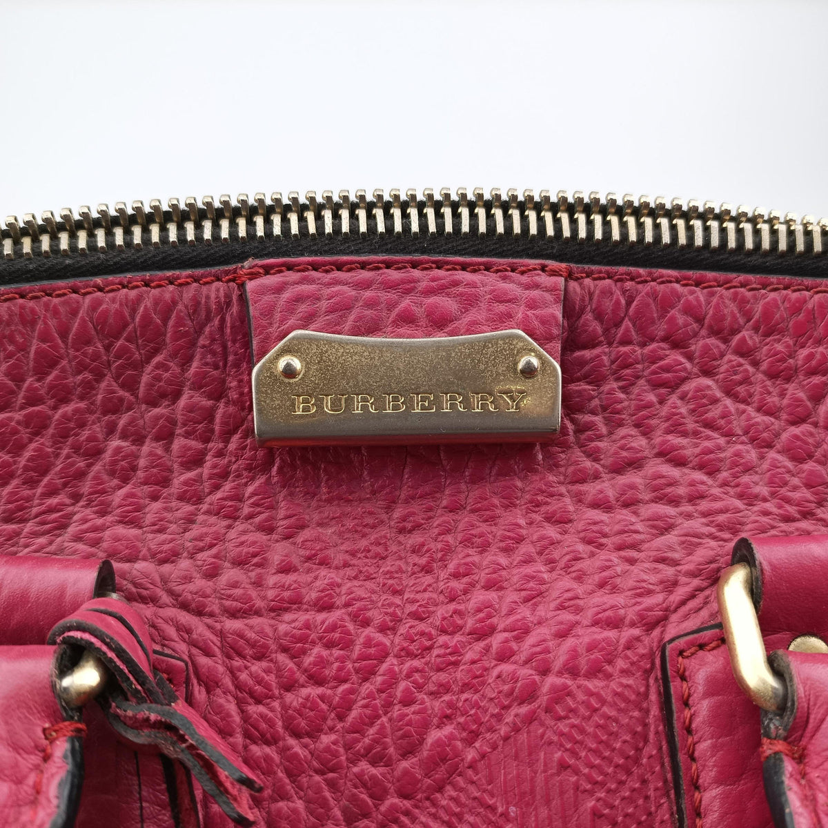 Vintage Burberry Orchard Pink Leather  handbag | stylenewstar