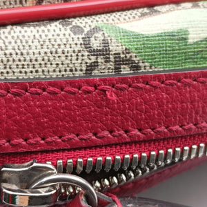 Secondhand Gucci GG Supreme Tian beige×Multicolour PVC coated canvas×Leather 427042 backpack/rucksack | stylenewstar