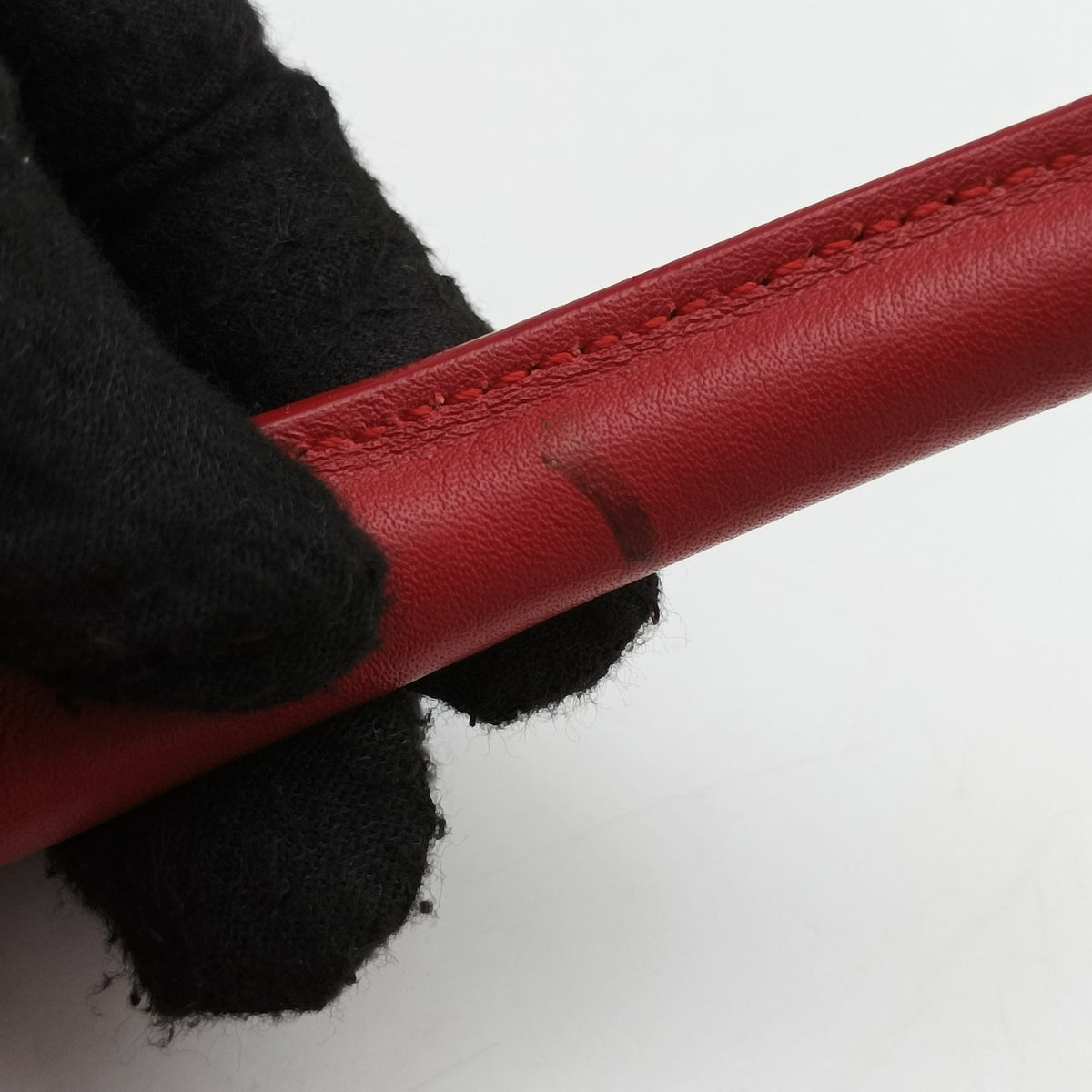 Pre-owned Yves Saint Laurent Downtown Cabas Red Leather x Suede 436832 shoulderbag | stylenewstar
