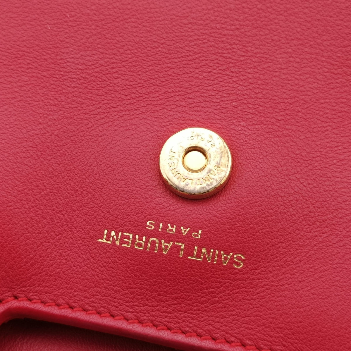 Pre-owned Yves Saint Laurent Downtown Cabas Red Leather x Suede 436832 shoulderbag | stylenewstar