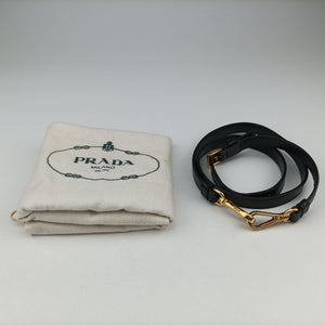 Pre-owned Prada Galleria Black SAFFIANO patent BN2274 shoulderbag | stylenewstar