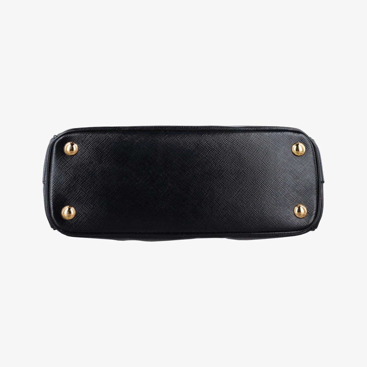 Pre-owned Prada Galleria Black SAFFIANO patent BN2274 shoulderbag | stylenewstar