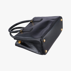 Pre-owned Prada Galleria Black SAFFIANO patent BN2274 shoulderbag | stylenewstar