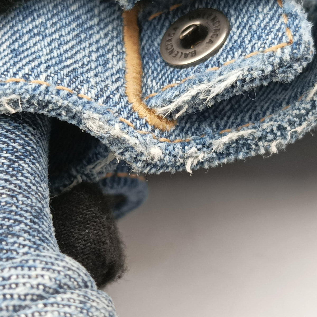 Secondhand Balenciaga Bistro basket Navy denim  shoulderbag | stylenewstar