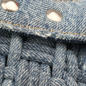 Secondhand Balenciaga Bistro basket Navy denim  shoulderbag | stylenewstar