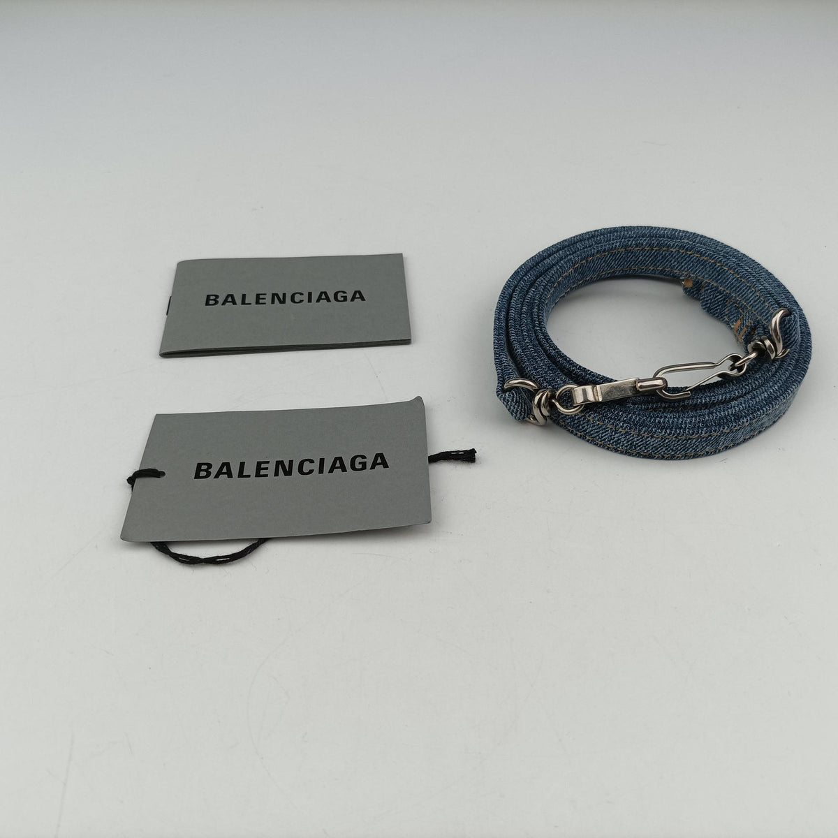 Secondhand Balenciaga Bistro basket Navy denim  shoulderbag | stylenewstar