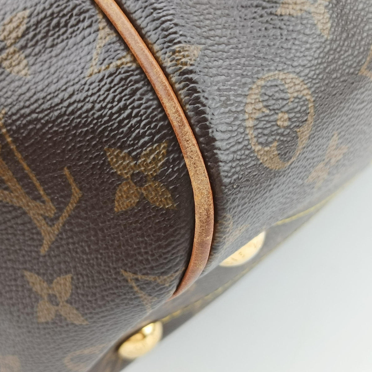 Pre-owned Louis Vuitton TIVOLI PM brown Monogram Canvas M40143 handbag | stylenewstar