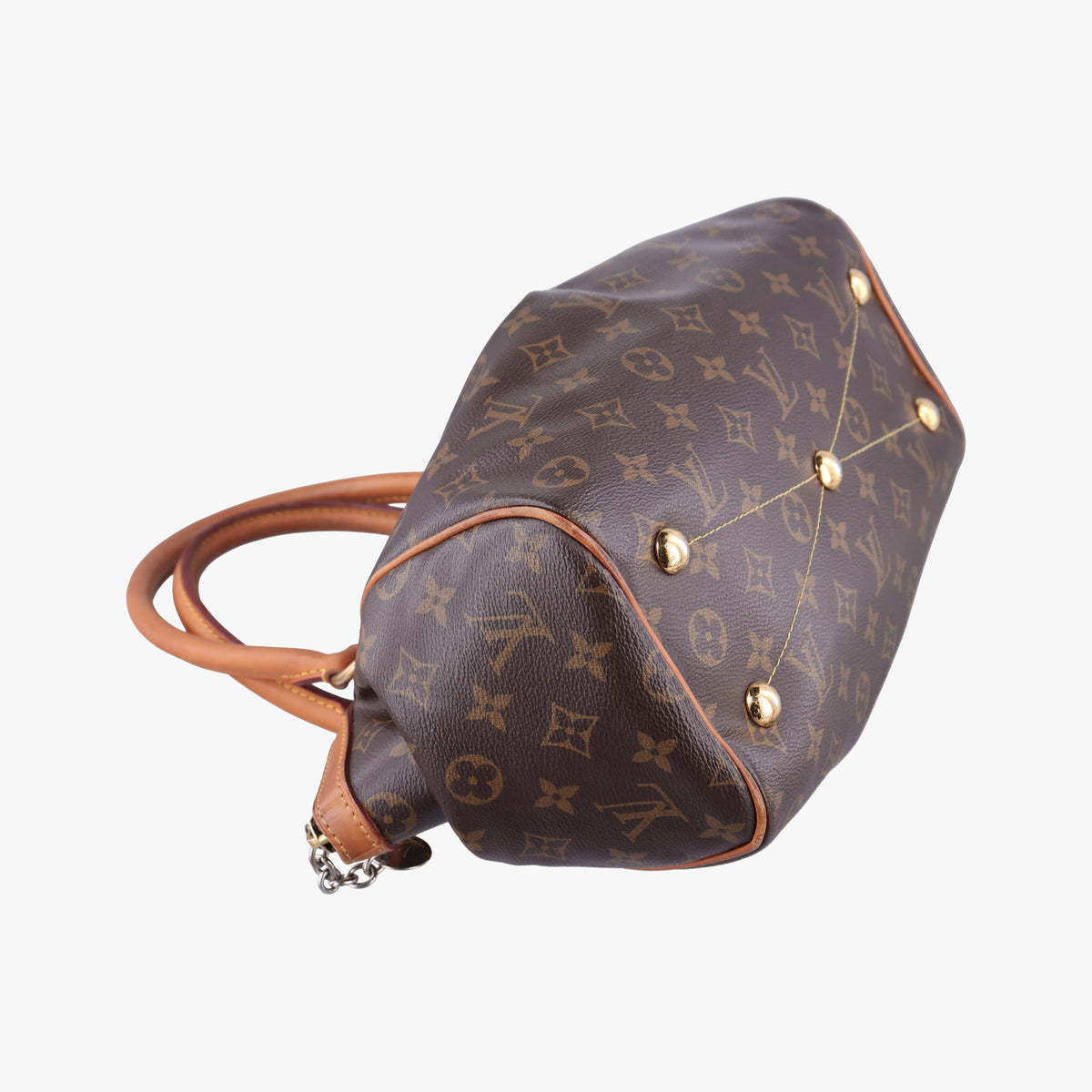 Pre-owned Louis Vuitton TIVOLI PM brown Monogram Canvas M40143 handbag | stylenewstar