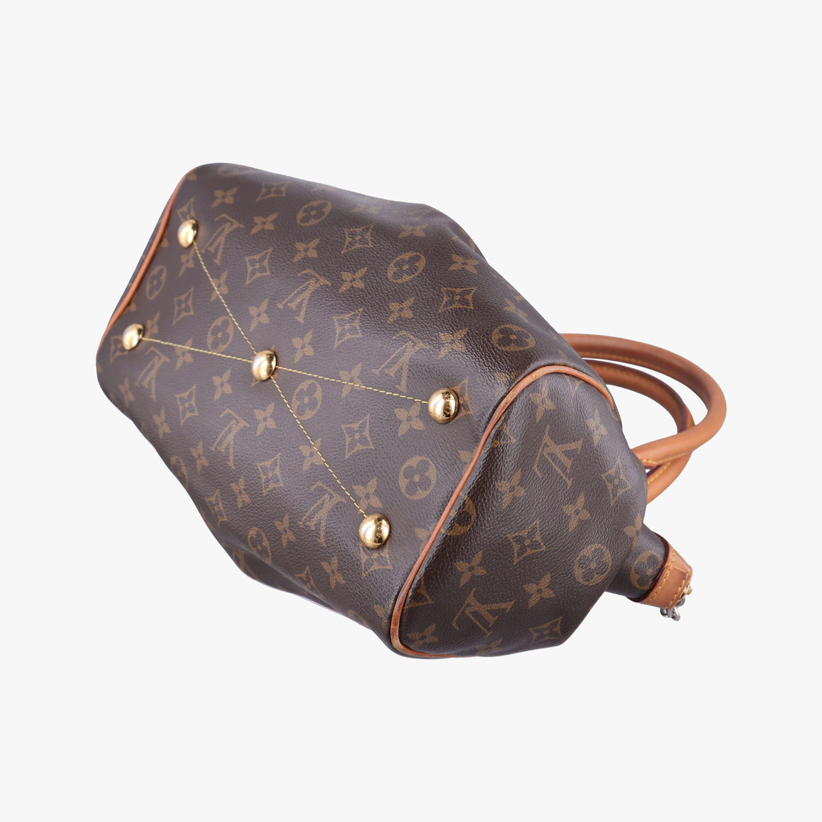 Pre-owned Louis Vuitton TIVOLI PM brown Monogram Canvas M40143 handbag | stylenewstar