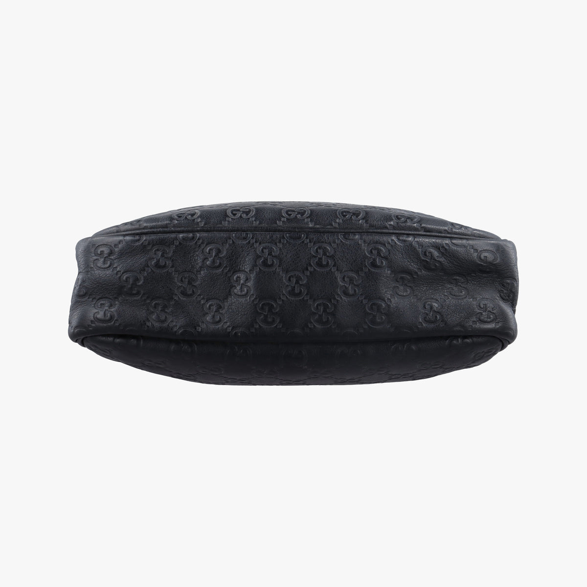 Pre-owned Gucci Guccissima Messenger Black Leather 201448 shoulderbag | stylenewstar