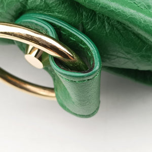 Pre-owned Balenciaga Classic City Mini Green lambskin  shoulderbag | stylenewstar