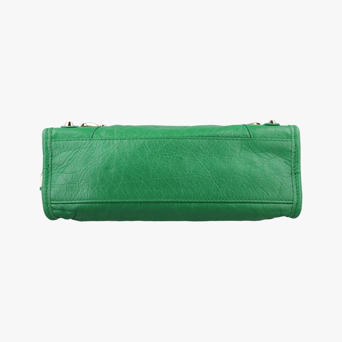 Pre-owned Balenciaga Classic City Mini Green lambskin  shoulderbag | stylenewstar