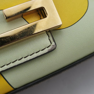 Pre-owned Fendi BAGUETTE Antonio Lopez Brown x Multicolor PVC coated canvas x Leather 8BR600 shoulderbag | stylenewstar