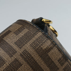 Pre-owned Fendi BAGUETTE Antonio Lopez Brown x Multicolor PVC coated canvas x Leather 8BR600 shoulderbag | stylenewstar