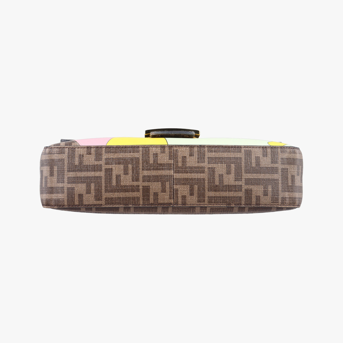 Pre-owned Fendi BAGUETTE Antonio Lopez Brown x Multicolor PVC coated canvas x Leather 8BR600 shoulderbag | stylenewstar