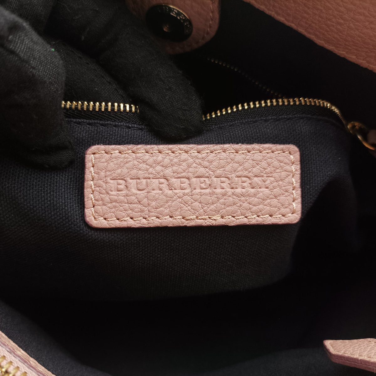 Pre-owned Burberry Banner Pink Leather × Canvas  shoulderbag | stylenewstar