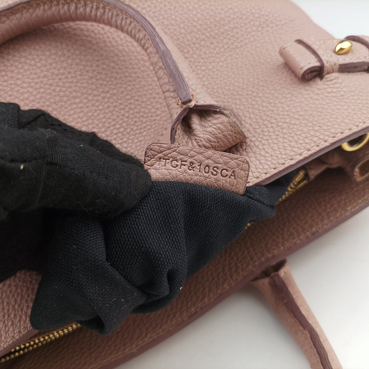 Pre-owned Burberry Banner Pink Leather × Canvas  shoulderbag | stylenewstar