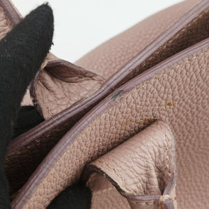 Pre-owned Burberry Banner Pink Leather × Canvas  shoulderbag | stylenewstar