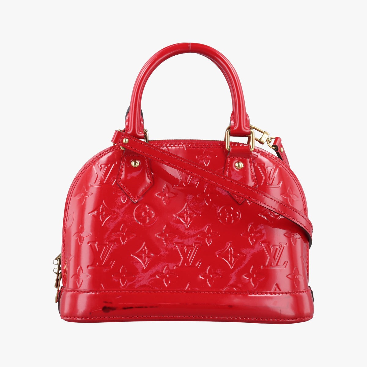 Vintage Louis Vuitton Alma BB pomme d'amour Vernis M90174 shoulderbag | stylenewstar
