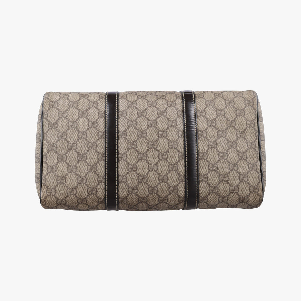 Pre-owned Gucci GG plus  GG Supreme beige×black PVC coated canvas 203696 handbag | stylenewstar