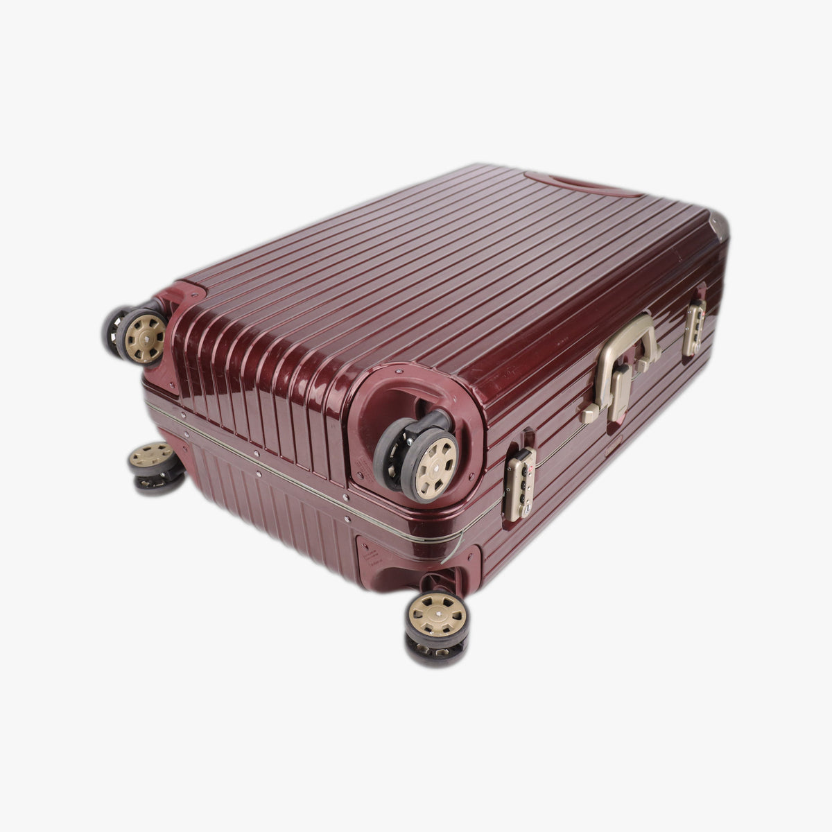 Secondhand RIMOWA TOPAS Red aluminum  suitcase | stylenewstar