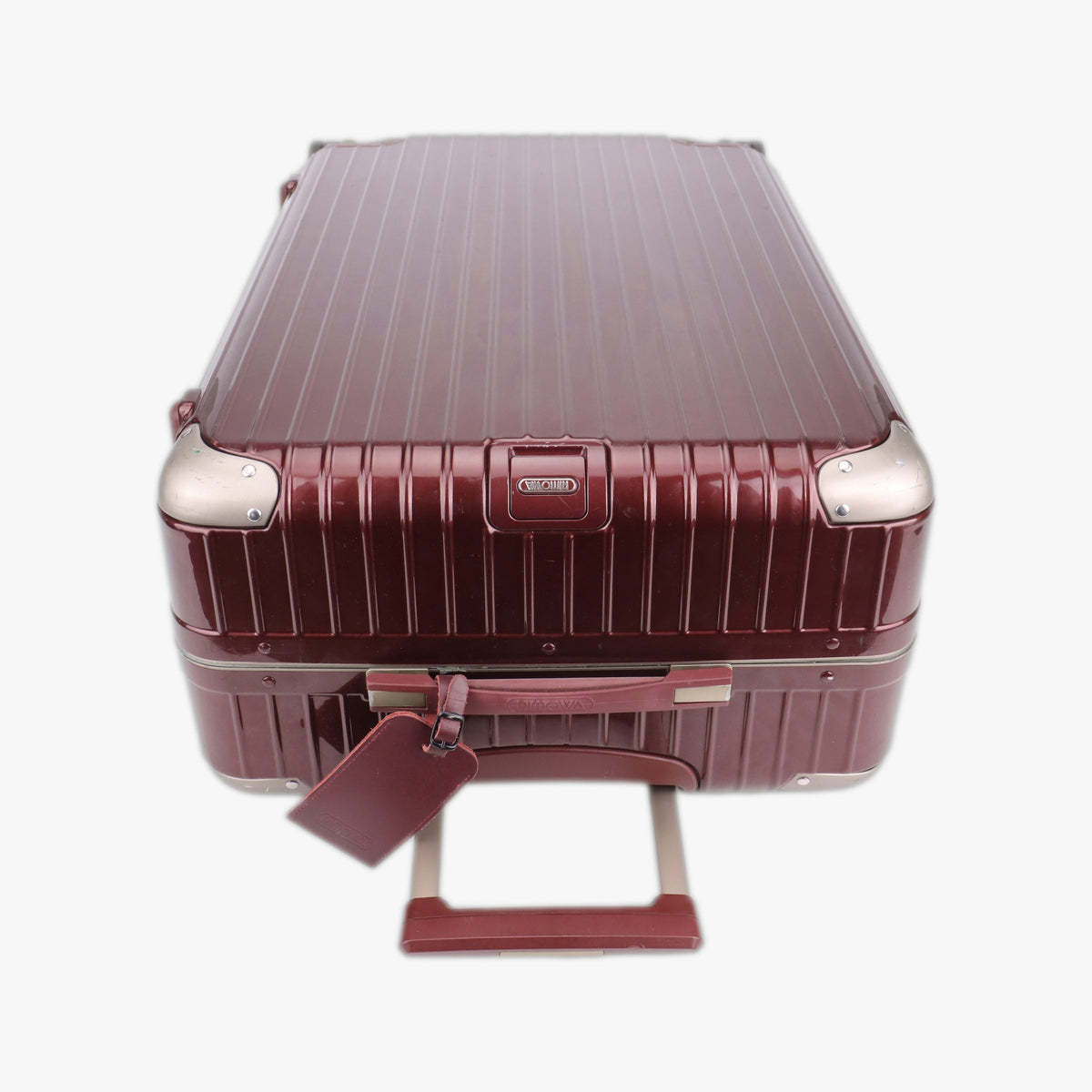 Secondhand RIMOWA TOPAS Red aluminum  suitcase | stylenewstar