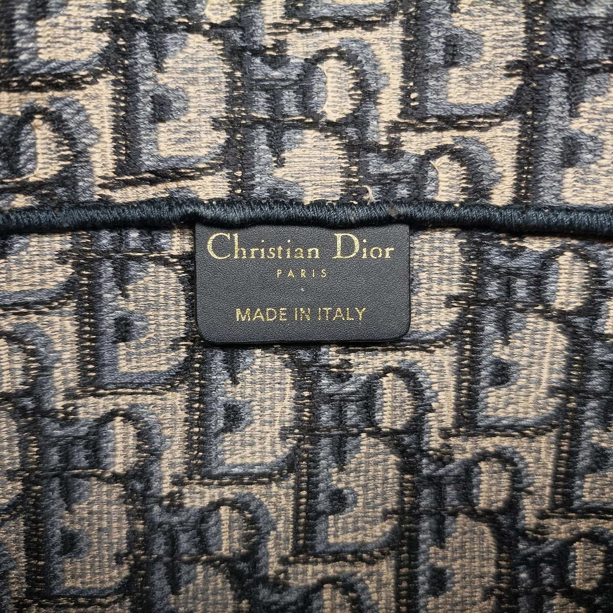 Vintage Christian Dior Saddle Navy jacquard  shoulderbag | stylenewstar