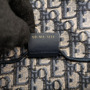 Vintage Christian Dior Saddle Navy jacquard  shoulderbag | stylenewstar