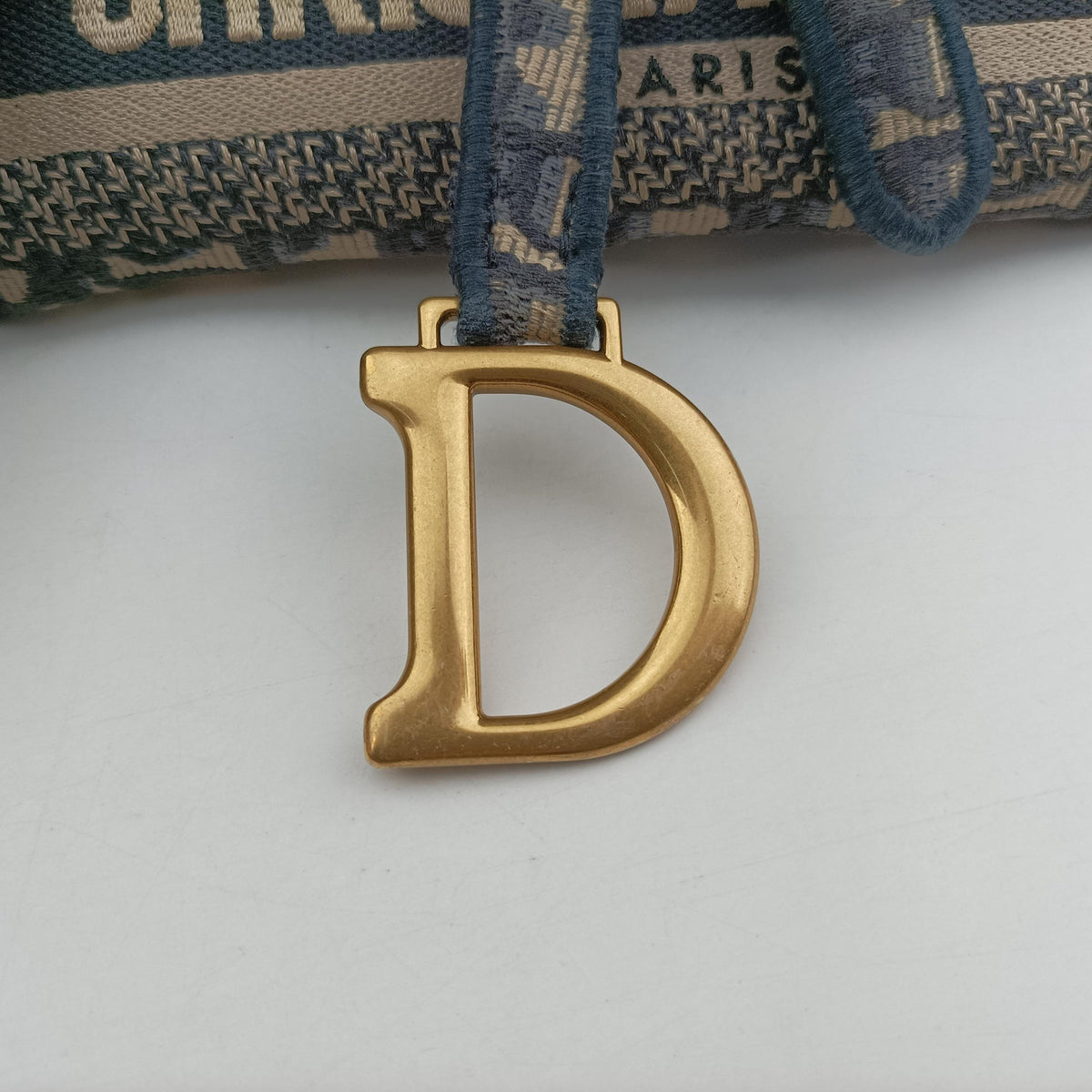 Vintage Christian Dior Saddle Navy jacquard  shoulderbag | stylenewstar