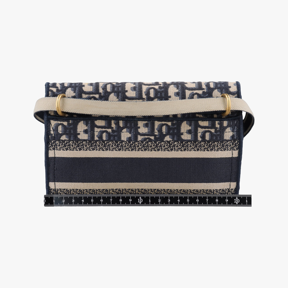 Vintage Christian Dior Saddle Navy jacquard  shoulderbag | stylenewstar