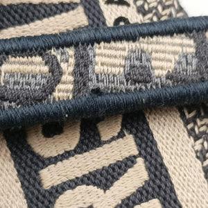 Vintage Christian Dior Saddle Navy jacquard  shoulderbag | stylenewstar