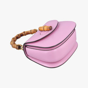 Pre-owned Gucci Bamboo Pink Leather 686864 shoulderbag | stylenewstar