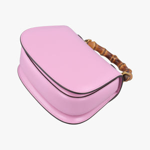 Pre-owned Gucci Bamboo Pink Leather 686864 shoulderbag | stylenewstar