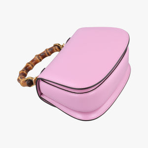 Pre-owned Gucci Bamboo Pink Leather 686864 shoulderbag | stylenewstar