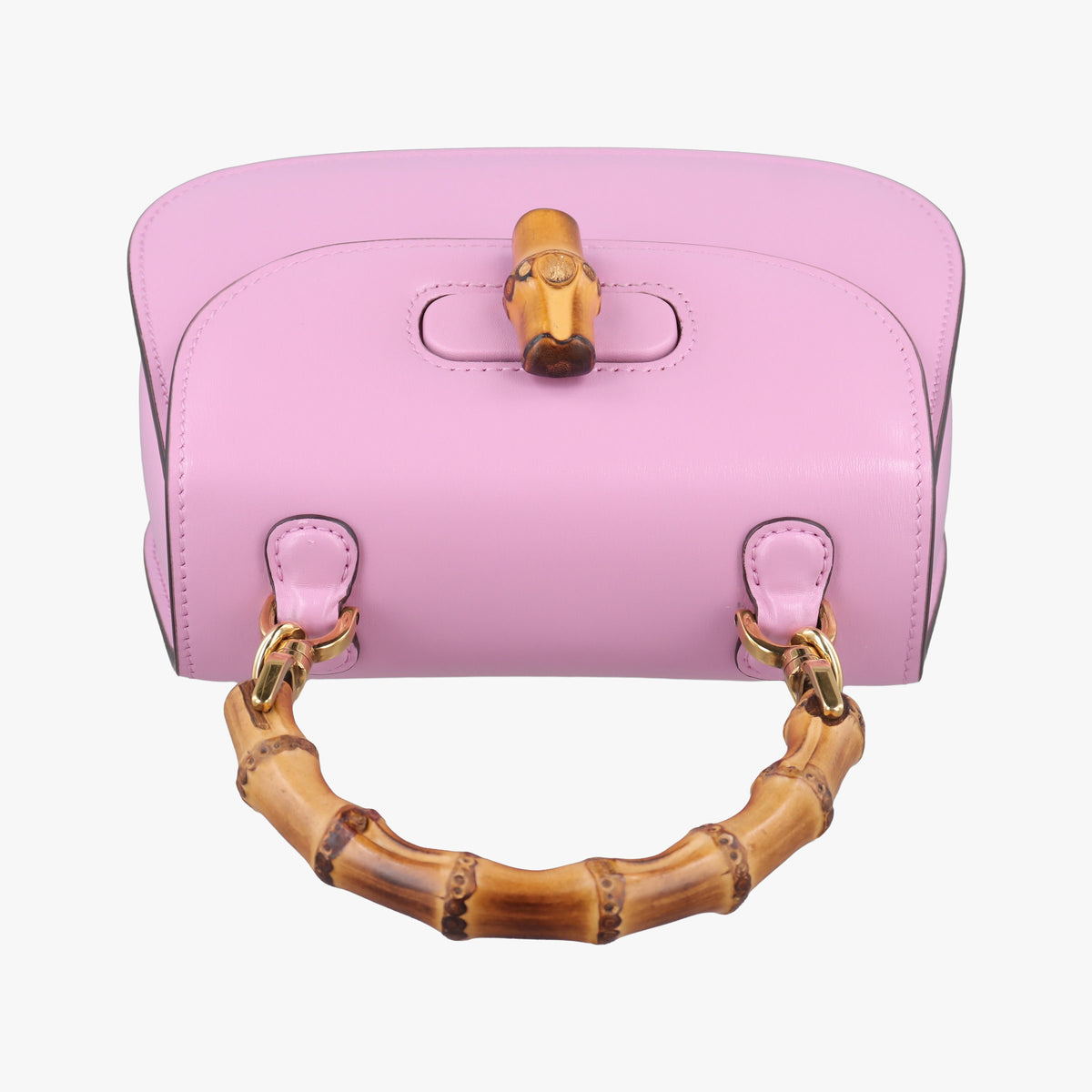 Pre-owned Gucci Bamboo Pink Leather 686864 shoulderbag | stylenewstar