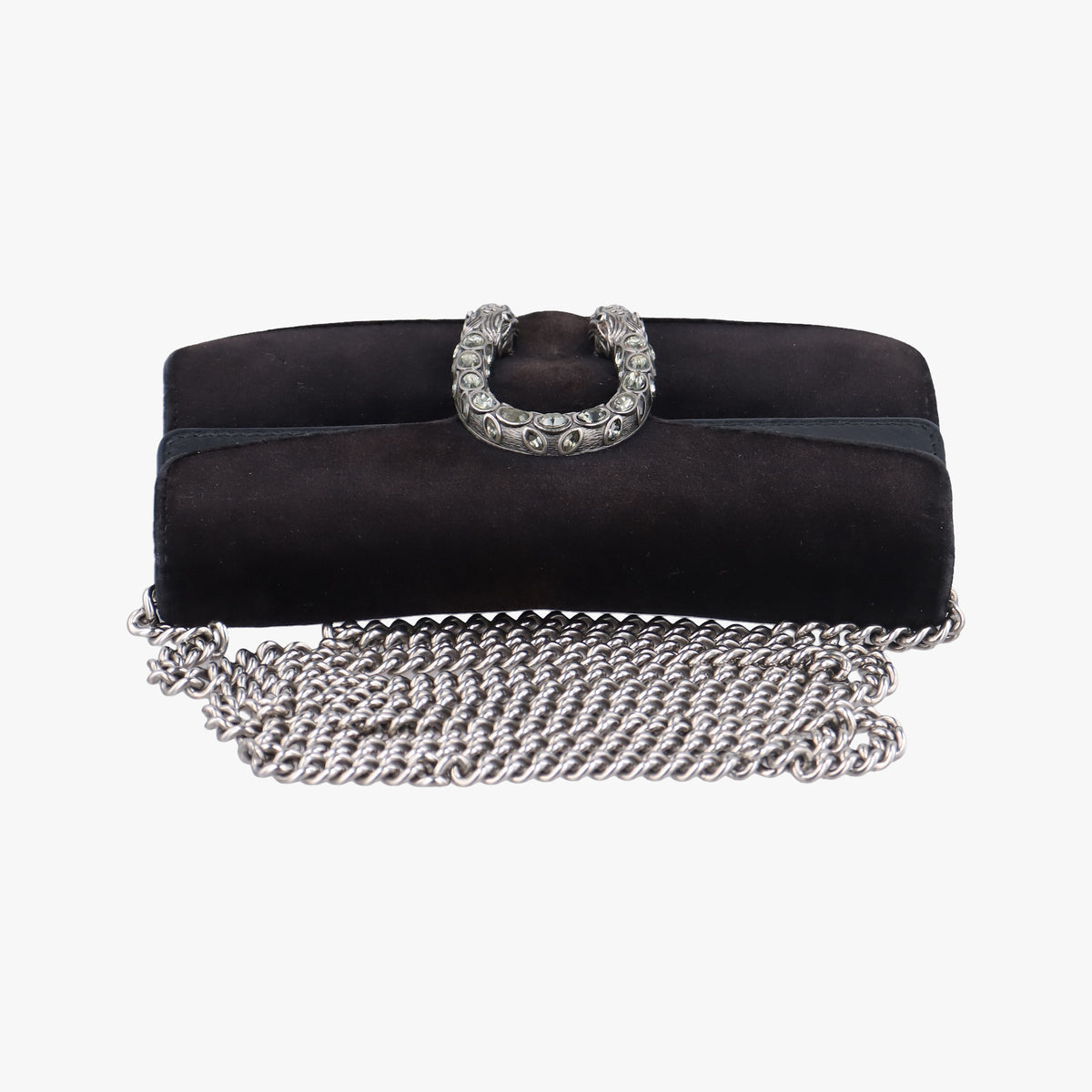 Pre-owned Gucci Dionysus Black velour 476432 shoulderbag | stylenewstar
