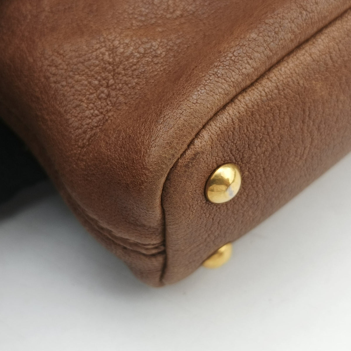 Vintage Miu Miu Aventure Trick Brown Leather  shoulderbag | stylenewstar