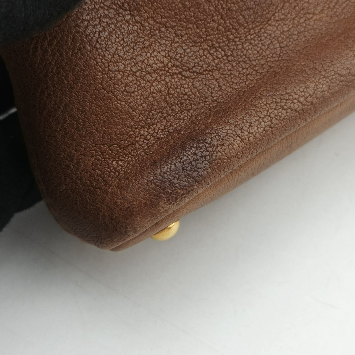 Vintage Miu Miu Aventure Trick Brown Leather  shoulderbag | stylenewstar