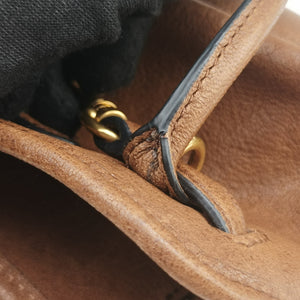 Vintage Miu Miu Aventure Trick Brown Leather  shoulderbag | stylenewstar