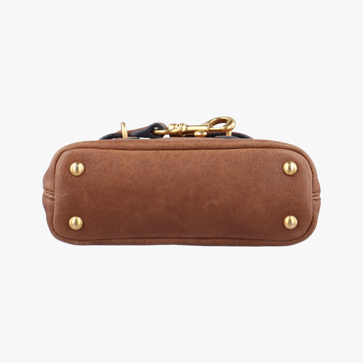 Vintage Miu Miu Aventure Trick Brown Leather  shoulderbag | stylenewstar